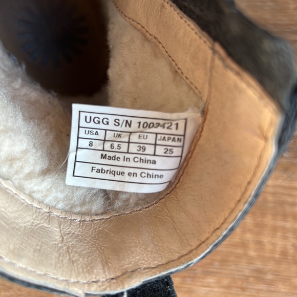 UGG Women’s Neevah Black Suede size 8 - Picture 8 of 9